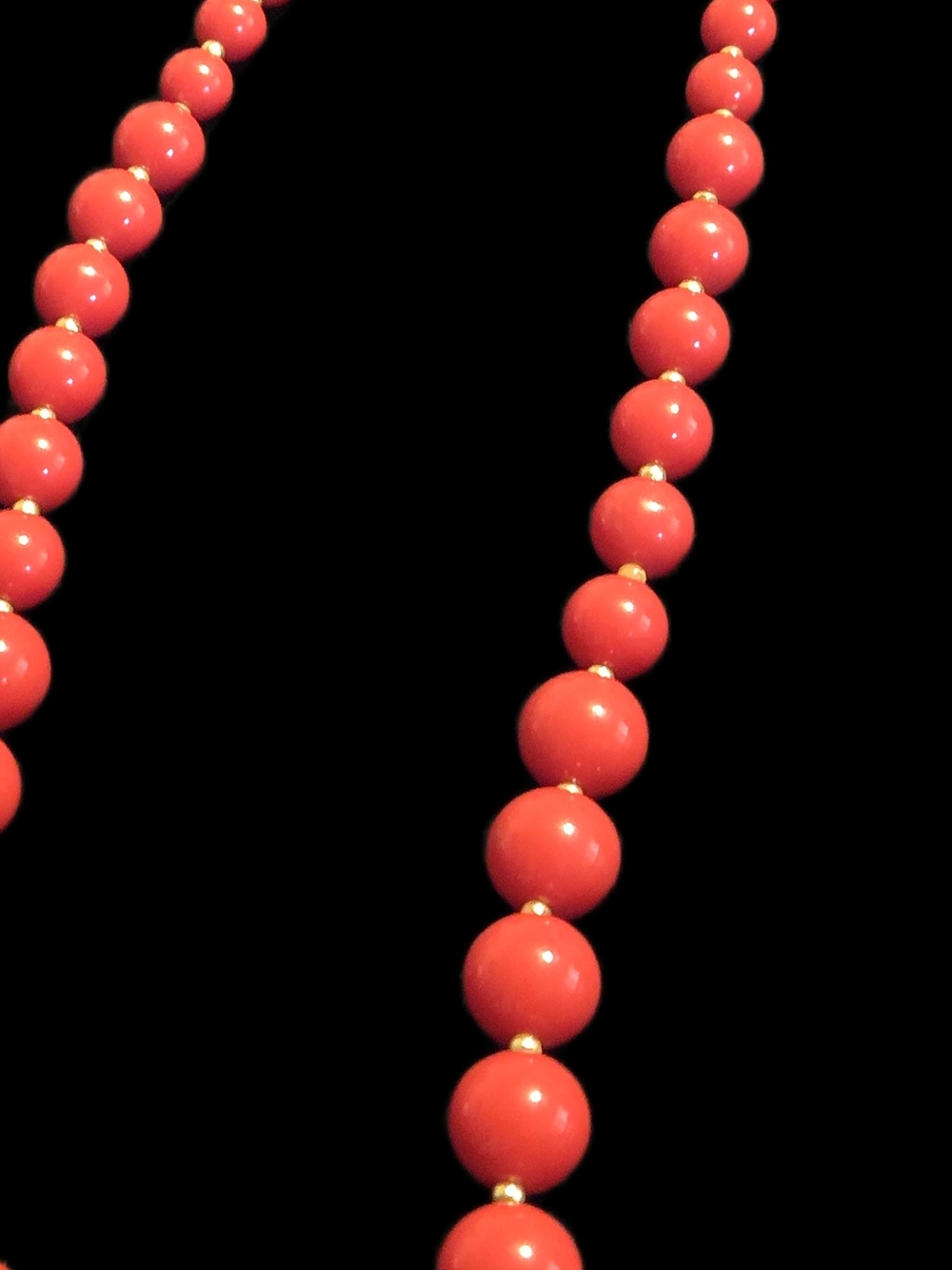 Vintage Red Beaded Necklace - Women Jewelry